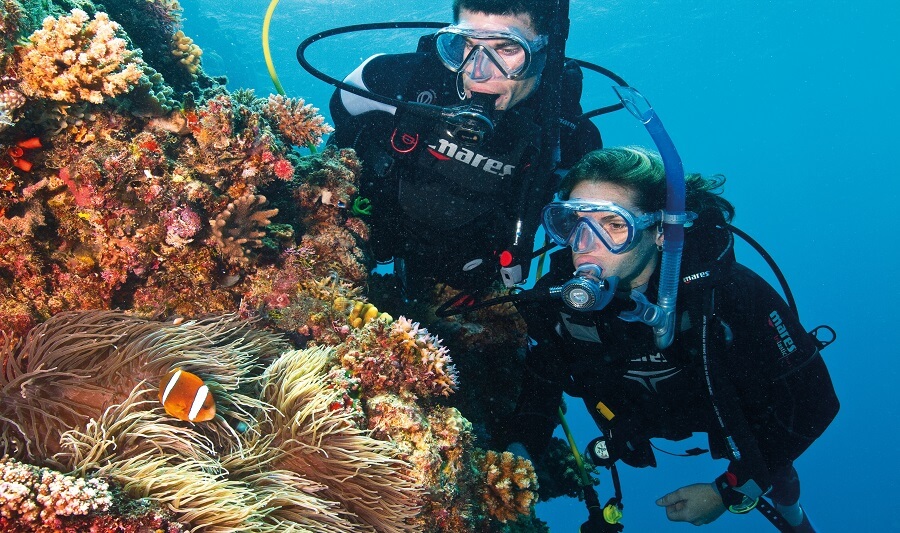 Scuba diving on the Great Barrier Reef